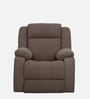 Avalon Fabric Motorized 1 Seater Recliner In Saddle Brown Colour