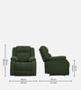 Avalon Fabric Motorized 1 Seater Recliner In Sap Green Colour