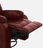 Avalon RRR Fabric 1 Seater Manual Recliner In Crimson Red Colour With Rocker & Swivel