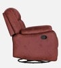 Avalon RRR Fabric 1 Seater Manual Recliner In Crimson Red Colour With Rocker & Swivel