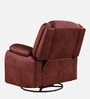 Avalon RRR Fabric 1 Seater Manual Recliner In Crimson Red Colour With Rocker & Swivel