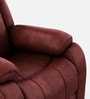 Avalon RRR Fabric 1 Seater Manual Recliner In Crimson Red Colour With Rocker & Swivel