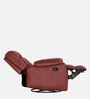 Avalon RRR Fabric 1 Seater Manual Recliner In Crimson Red Colour With Rocker & Swivel
