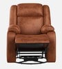 Avalon RRR Fabric 1 Seater Manual Recliner In Desert Orange Colour With Rocker & Swivel