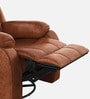 Avalon RRR Fabric 1 Seater Manual Recliner In Desert Orange Colour With Rocker & Swivel