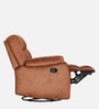 Avalon RRR Fabric 1 Seater Manual Recliner In Desert Orange Colour With Rocker & Swivel