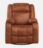 Avalon RRR Fabric 1 Seater Manual Recliner In Desert Orange Colour With Rocker & Swivel