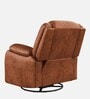 Avalon RRR Fabric 1 Seater Manual Recliner In Desert Orange Colour With Rocker & Swivel
