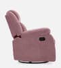 Avalon RRR Fabric 1 Seater Manual Recliner In Dusky Pink Colour With Rocker & Swivel