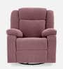 Avalon RRR Fabric 1 Seater Manual Recliner In Dusky Pink Colour With Rocker & Swivel
