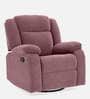 Avalon RRR Fabric 1 Seater Manual Recliner In Dusky Pink Colour With Rocker & Swivel