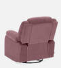 Avalon RRR Fabric 1 Seater Manual Recliner In Dusky Pink Colour With Rocker & Swivel
