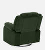 Avalon RRR Fabric 1 Seater Manual Recliner In Green Colour With Rocker & Swivel