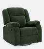 Avalon RRR Fabric 1 Seater Manual Recliner In Green Colour With Rocker & Swivel