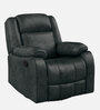 Avalon RRR Fabric 1 Seater Manual Recliner In Midnight Blue Colour With Rocker & Swivel