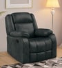 Avalon RRR Fabric 1 Seater Manual Recliner In Midnight Blue Colour With Rocker & Swivel