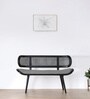 Avalon Solid Wood Bench In Teak & Black Finish
