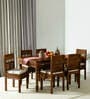 Avantika Sheesham Wood 6 Seater Dining Set In Scratch Resistant Provincial Teak Finish