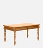 Avantika Sheesham Wood 6 Seater Dining Table In Scratch Resistant Rustic Teak Finish