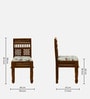 Avantika Sheesham Wood Dining Chair In Scratch Resistant Provincial Teak Finish (Set Of 2)