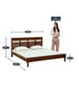 Avantika Sheesham Wood King Size Bed In Honey Oak Finish