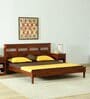 Avantika Sheesham Wood King Size Bed In Honey Oak Finish