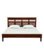 Avantika Sheesham Wood King Size Bed In Honey Oak Finish