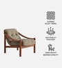 Aveeron Wood Lounge Chair In Green Colour