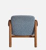 Aveeron Wood Lounge Chair In Slate Blue Colour