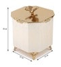Gold Steel Avelion Ivory Pearl Large Storage Box