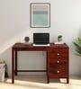 Avellino Sheesham Wood Writing Table in Scratch Resistant Honey Oak Finish