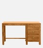 Avellino Sheesham Wood Writing Table in Scratch Resistant Rustic Teak Finish