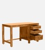 Avellino Sheesham Wood Writing Table in Scratch Resistant Rustic Teak Finish
