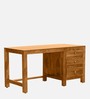 Avellino Sheesham Wood Writing Table in Scratch Resistant Rustic Teak Finish