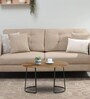 Aversa Metal Coffee Table In Natural Finish