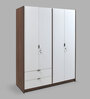 Avery 4 Door Wardrobe in Wenge & White Finish