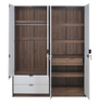Avery 4 Door Wardrobe in Wenge & White Finish