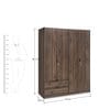 Avery 4 Door Wardrobe in Modi Wenge Finish