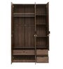 Avery 3 Door Wardrobe With Drawer in Modi Wenge Finish