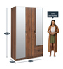 Avery 3 Door Wardrobe in Wenge Finish with Mirror