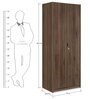 Avery 2 Door Wardrobe in Modi Wenge Finish