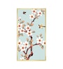 Avian Blossom Glass Finish Vertical Wall Art