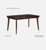 Avian Sheesham Wood 4 Seater Dining Set With Bench in Provincial Teak Finish Avian Sheesham Wood 4 Seater Dining Set With Bench in Provincial Teak Finish