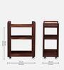 Avian Sheesham Wood Bar Trolley in Honey Oak Finish