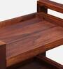 Avian Sheesham Wood Bar Trolley in Honey Oak Finish