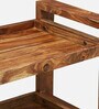 Avian Sheesham Wood Bar Trolley In Scratch Resistant Rustic Teak Finish