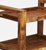 Avian Sheesham Wood Bar Trolley In Scratch Resistant Rustic Teak Finish