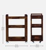 Avian Sheesham Wood Bar Trolley In Scratch Resistant Provincial Teak Finish
