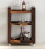Avian Sheesham Wood Bar Trolley In Scratch Resistant Provincial Teak Finish