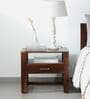 Avian Sheesham Wood Bedside Table In Provincial Teak Finish With Drawer